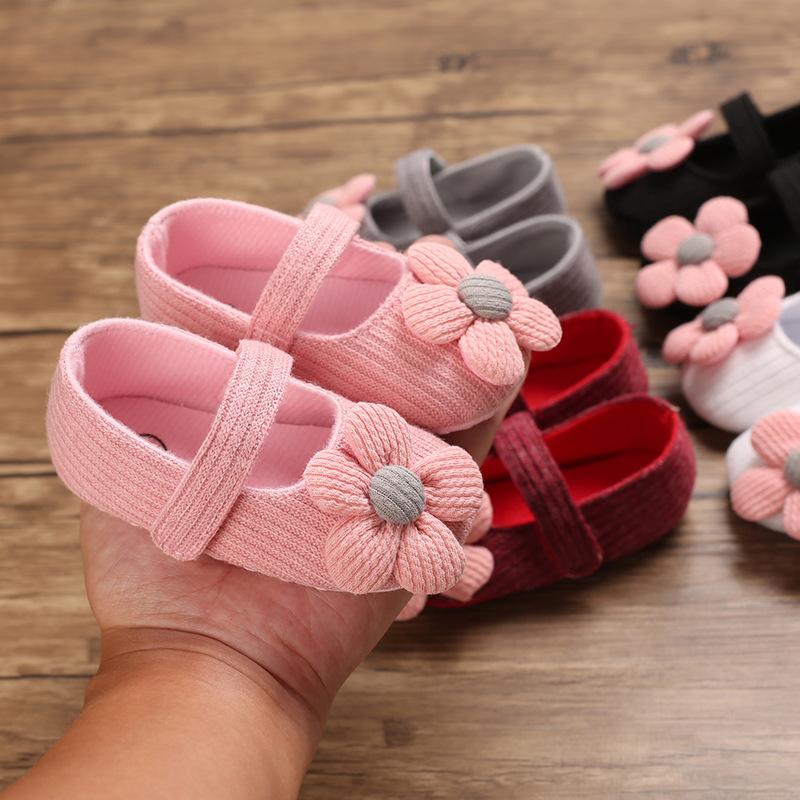 Весенне-осенняя обувь для малышей 0–1 года, дышащая детская обувь с мягкой подошвой, универсальная обувь принцессы
