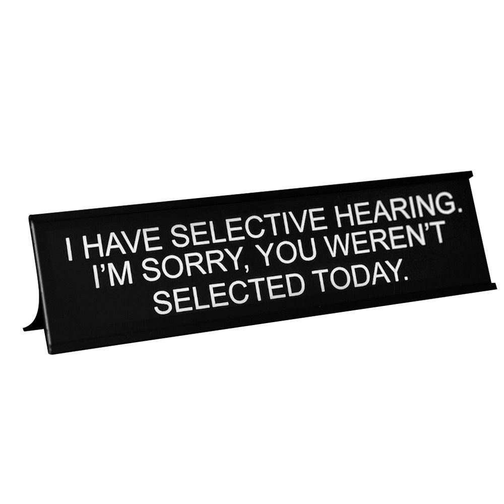 Lightweight Desk Sign Black Seating Sign Funny Seat Cards  Office