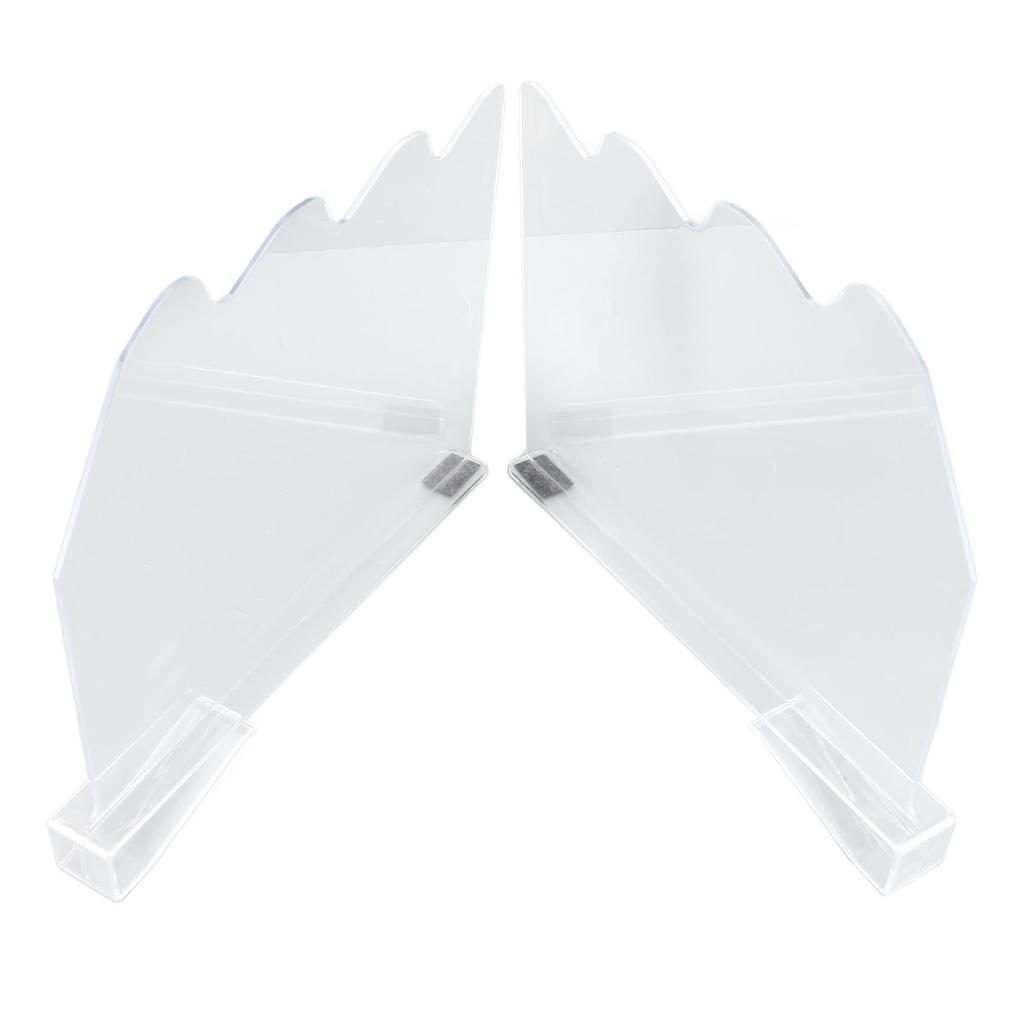 2Pcs Shelf Dividers for Closet Organization Plastic Clear Shelf Cabinet Separator Organizer for Wooden Shelves Bedroom