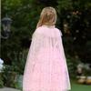 Children's Frozen Elsa Princess Shawl Cape with Veil