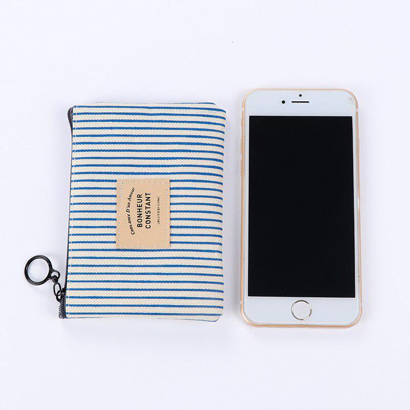1PC Unisex Canvas Purse Card Key Mini Purse Pouch Small Zipper Coin Purse Card Holder Wallet