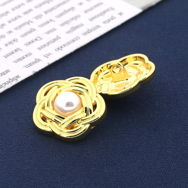 Buttons Gold Versatile Women'S Clothes Decorative Metal Button Accessories Round Suit Coat Sweater Buttons Daquan Men