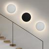Nordic Modern LED Wall Lamp for Bedroom, Corridor, Staircase - Touch Control, Round Shape - Simple and Stylish Design