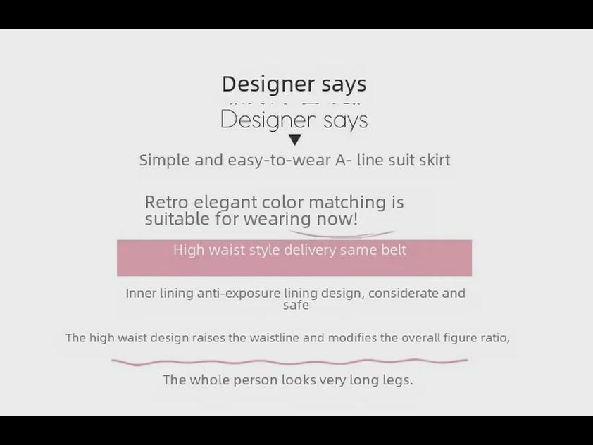 Серая женская юбка-трапеция с высокой талией, весна-лето 2024 г., рабочая юбка — узкая, короткая юбка-костюм