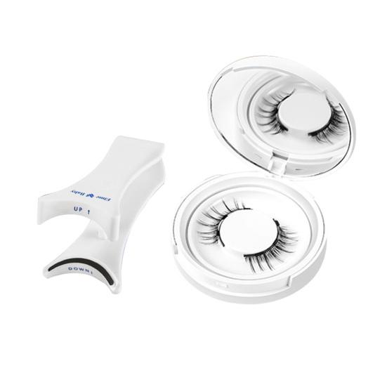 1 набор магнитных НАКЛАДНЫХ ресниц с зажимом-аппликатором для ресниц, многоразовые, натуральные, тонкие