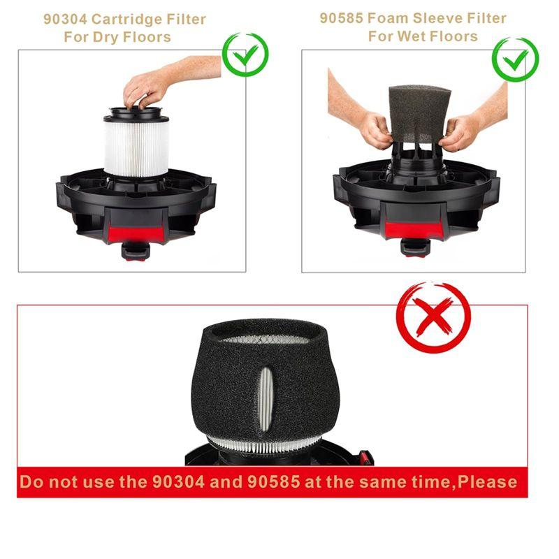 YCOC-90304 Комплект сменных фильтров для Shop Vac Картриджный фильтр 90350, Подходит для большинства пылесосов для влажной и сухой уборки объемом 5 галлонов и более