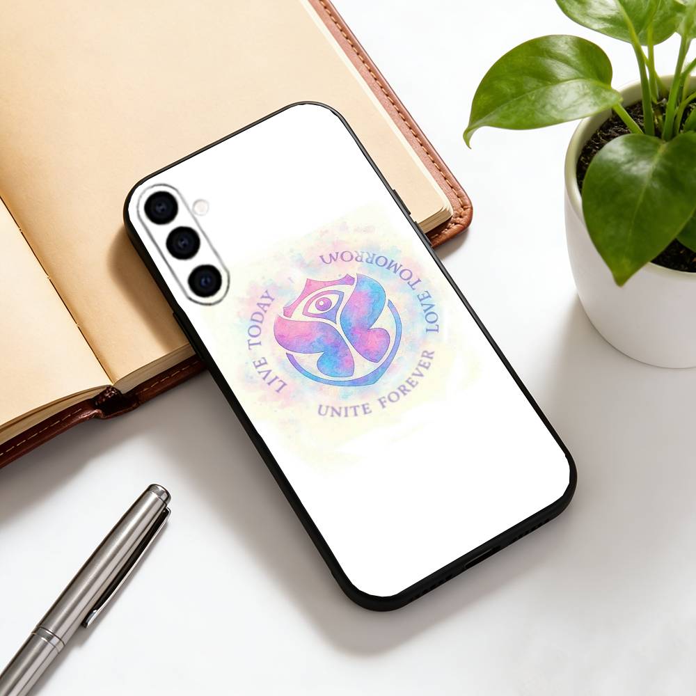 Чехол для телефона Tomorrowland для Samsung Galaxy A73, A72, A71, A70, A53, A52, A51, Другие Мягкий Черный Чехол