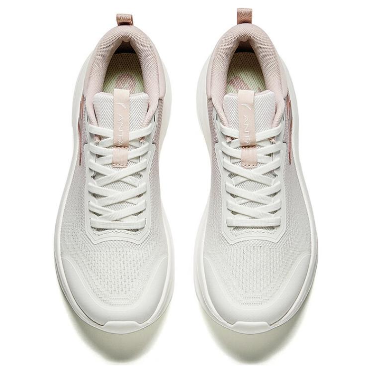 Anta Толстая подошва, удобные нескользящие износостойкие низкие повседневные кроссовки для бега женские кроссовки белые серые 122437761R-3