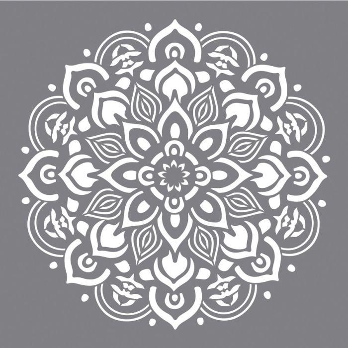 Pochoir Mandala, 30,5x30,5cm, 1pce.