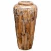 vidaXL Deko-Vase 40 x 80 cm Massivholz Teak