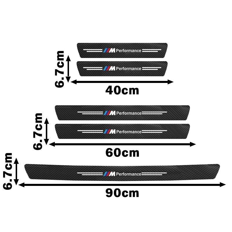 Car Door Threshold Protective Stickers Anti Scratch Waterproof Decal For BMW M E92 E87 F10 F20 F30 X3 X5 i3 ix3 E46 E90 E39 E60
