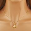 Nidin Fashion Water-drop Shape Shiny Crystal Zircon Pendant Necklace For Women Irregular Geometric Choker Copper Neck Jewelry