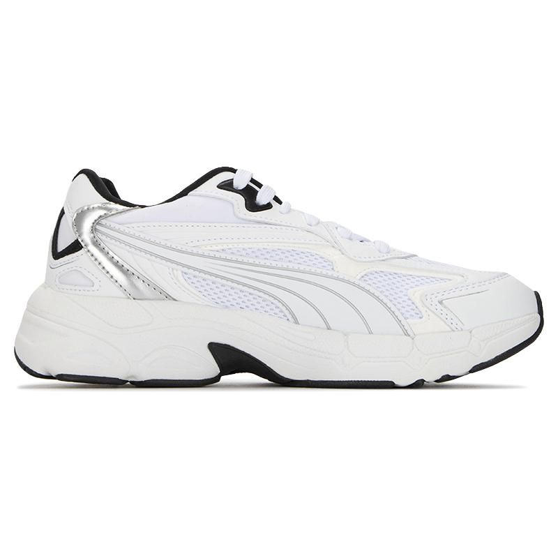 Puma Teveris Nitro Metallic - White Black Women Sneakers Silver 391098-03