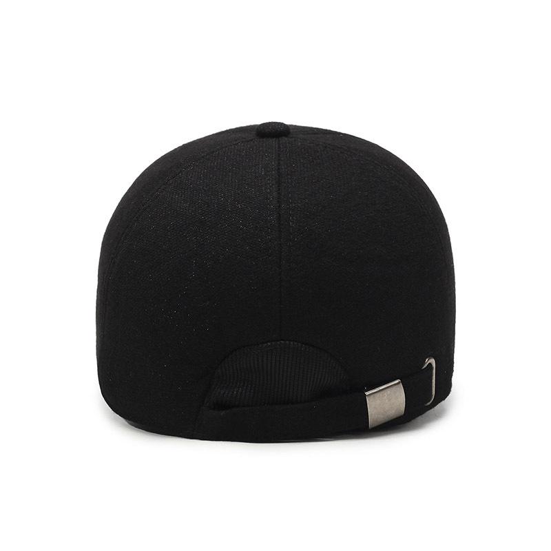 Осенне-зимняя мужская хлопковая кепка для защиты ушей, бархатная теплая бейсбольная кепка для людей среднего и пожилого возраста, ветрозащитная, морозостойкая кепка для улицы