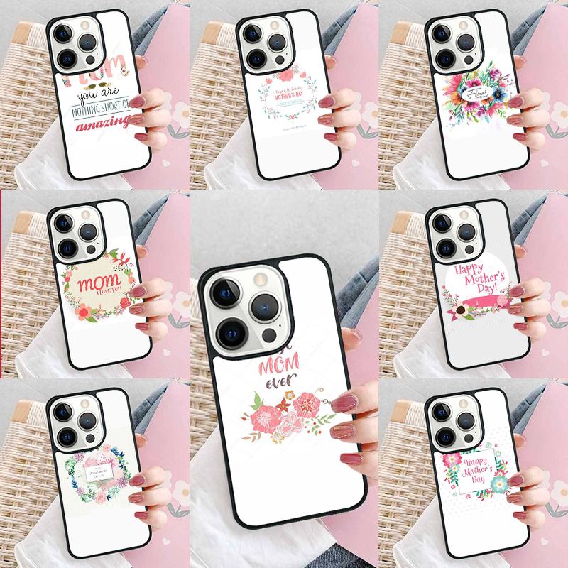 Мама день матери Чехол для телефона Для iPhone 17 Air 15 16e 14 13 Pro Max Coque 12 11 Pro Max PLUS чехол