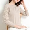 Женский свитер с круглым вырезом, длинным рукавом и вязаной отделкой в рубчик, однотонный, теплый пуловер, трикотаж