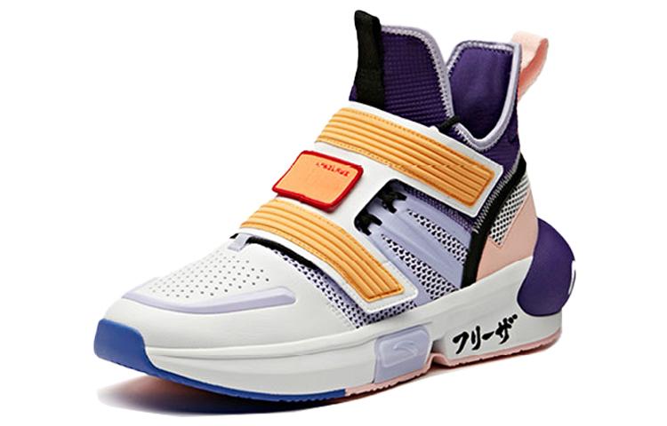 Men's Sneakers DRAGON Ball Super x Anta 'Frieza, First Form High top Basketball Shoes Men's White Purple