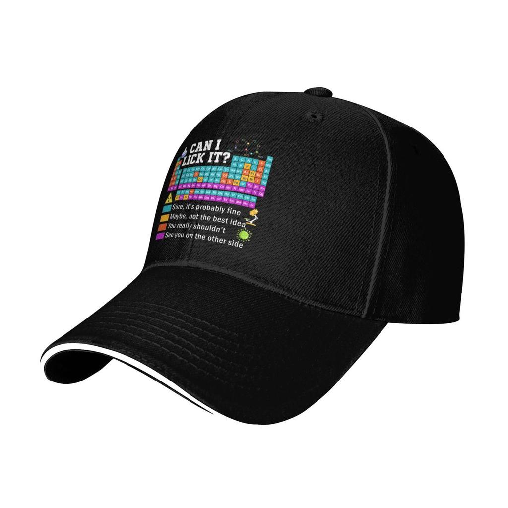 Baseball Caps Can I Lick It Periodic Table Awesome Graphic Unisex Outdoor Summer Hats