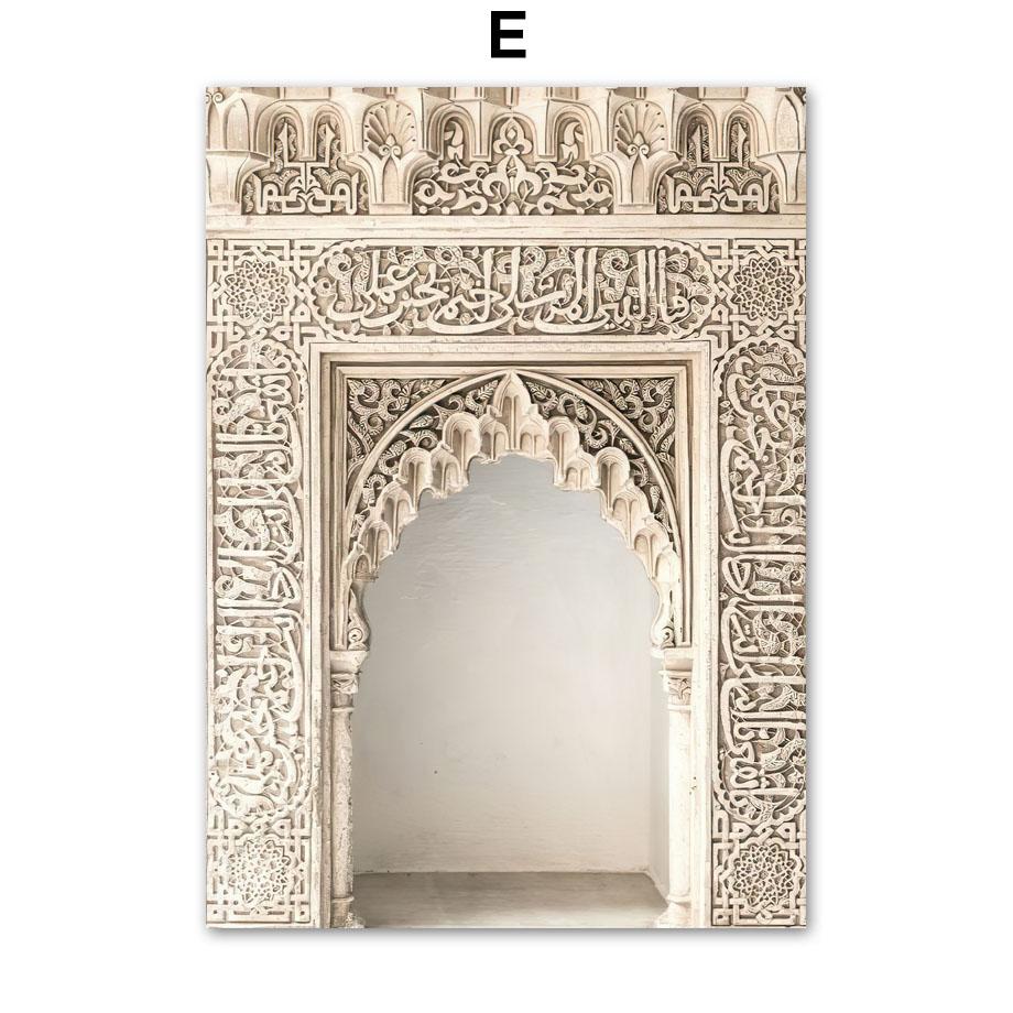 Белая мечеть шейха Зайда, золотые листья, плакаты на скандинавскую тему и принты, настенная живопись на холсте, настенные панно для декора гостиной