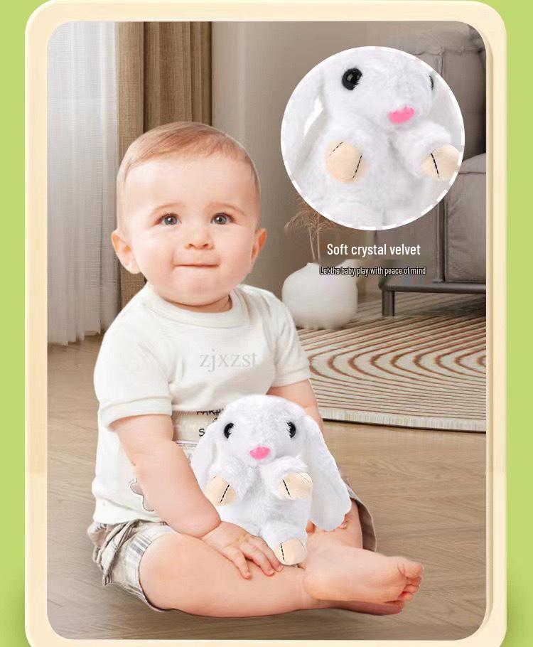 Electric Singing and Dancing Rabbit - Baby Soothing Toy with Recording and Speaking Functions