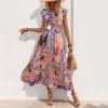Женское летнее платье с принтом A Swing, платье без рукавов в стиле бохо