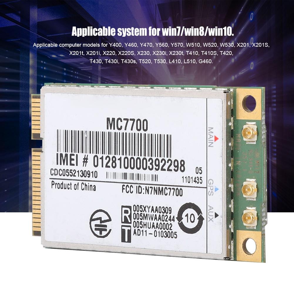 MC7700 PCI E 100Mbps 3G 4G LTE FDD Embedded Wireless Module for Windows Linux