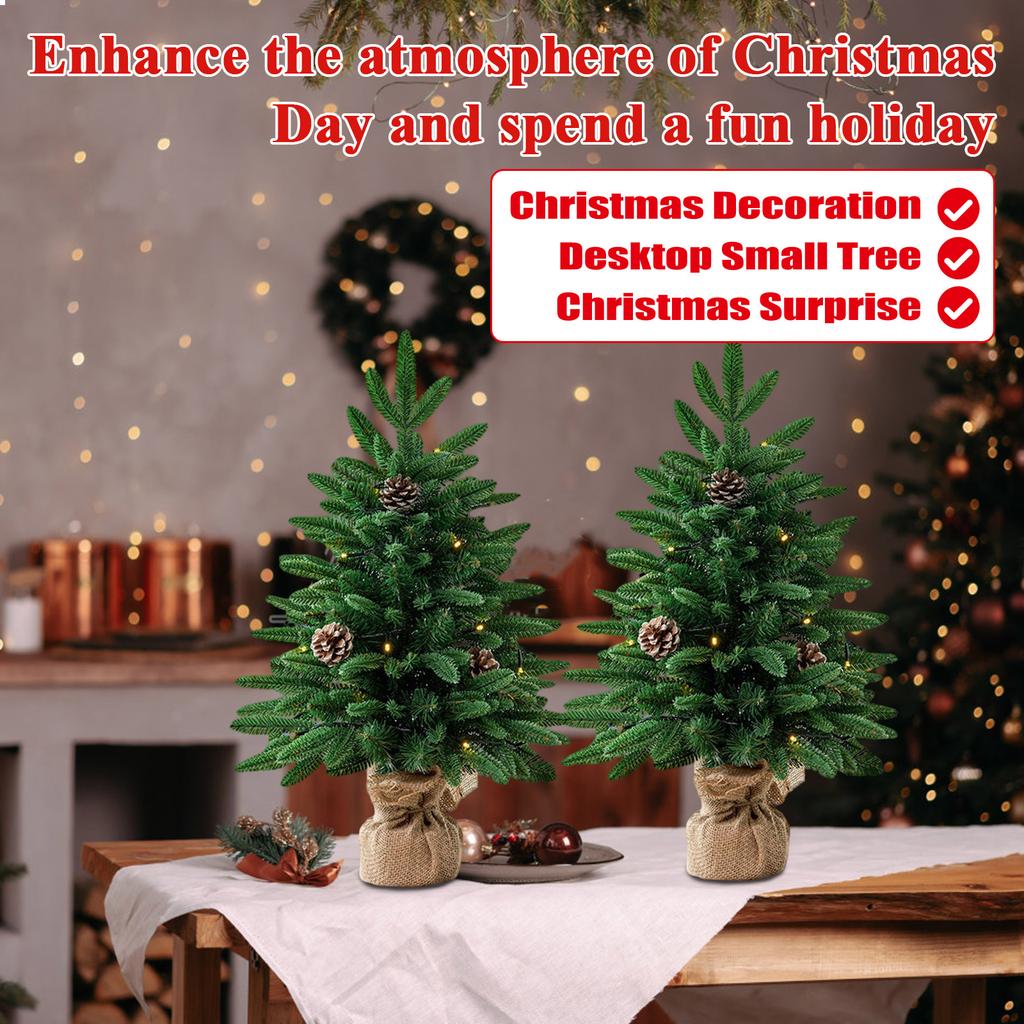 Artificial Christmas Tree Desktop Small Tree Pe Christmas Decoration Christmas Tree Ornaments Small Christmas Tree