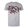Captain America Mens Torn T-Shirt