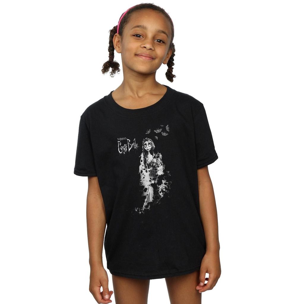 Corpse Bride Girls Distressed Bride Cotton T-Shirt