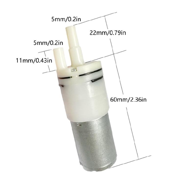 Миниатюрные электрические диафрагменные вакуумные воздушные насосы 12 В 370 Низкий уровень шума Усилитель Замена для питьевого оборудования Косметический прибор