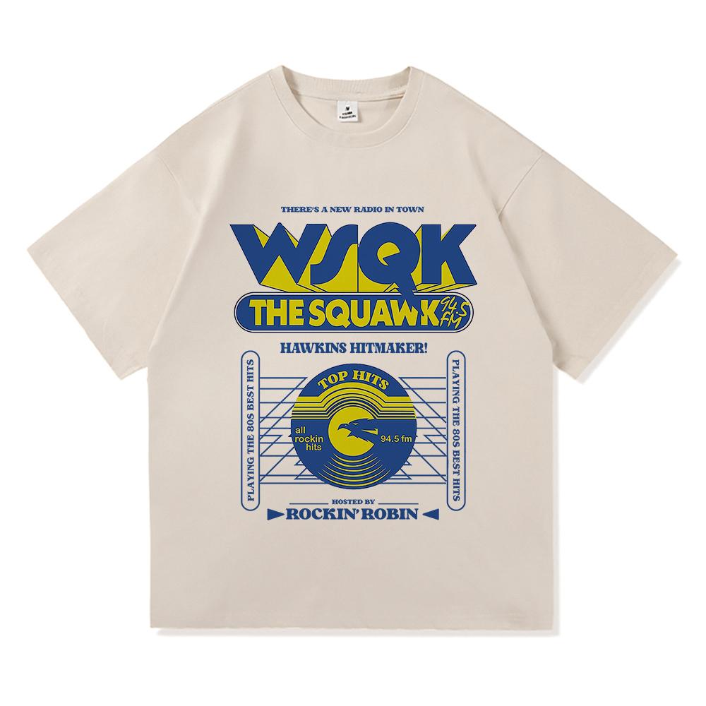 WSQK The Squawk 945 FM Tshirts Beam Me Up Tshirts Place Sucks Graphic Print Tshirt Cotton Short Sleeve Male Classic Breathable