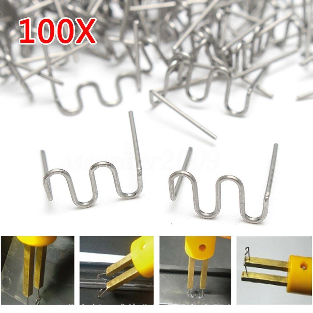 For Plastic Welder Tool Car Damaged Bumper Repair Kit 100Pcs Hot Stapler Staples
