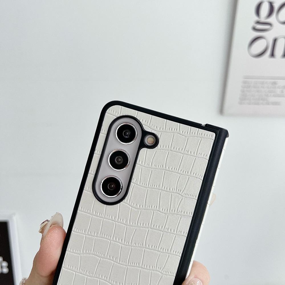 Высококачественный деловой чехол-книжка из крокодиловой кожи для Samsung Galaxy Z Fold 3 4 5 6 7, противоударная защитная крышка