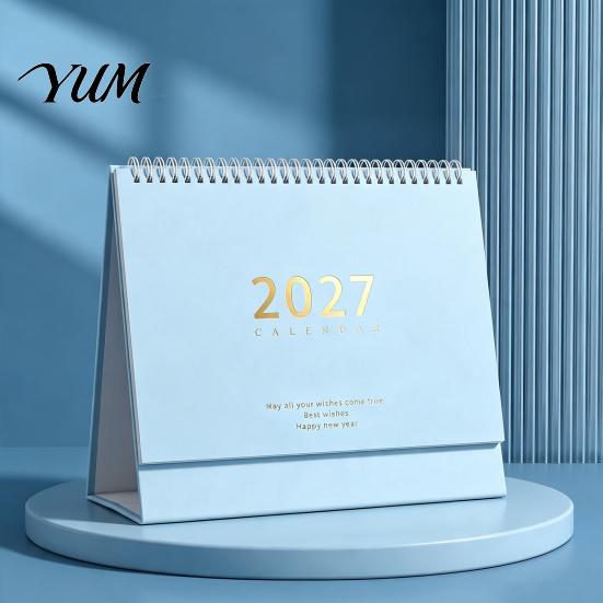 Hardcover Table Calendar Desk 2026-2027, Oct 2026-Dec 2027 14-Month Calendar, Large Academic Planner for Students Desktop Planning, Organizing
