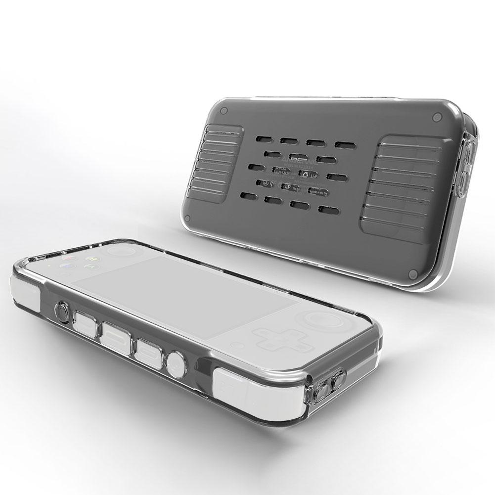 For ANBERNIC RG35XX H TPU Transparent Soft Rubber Protective Case Anti Fall And Anti Scratch Heat Dissipation Protective Shell