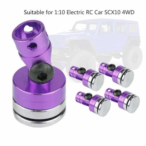 Jimdary Body Shell Mount Column, Body Mount, Magnetic Shell Post for RC Car SCX10 4WD 1:10 Electric RC Car (Purple)