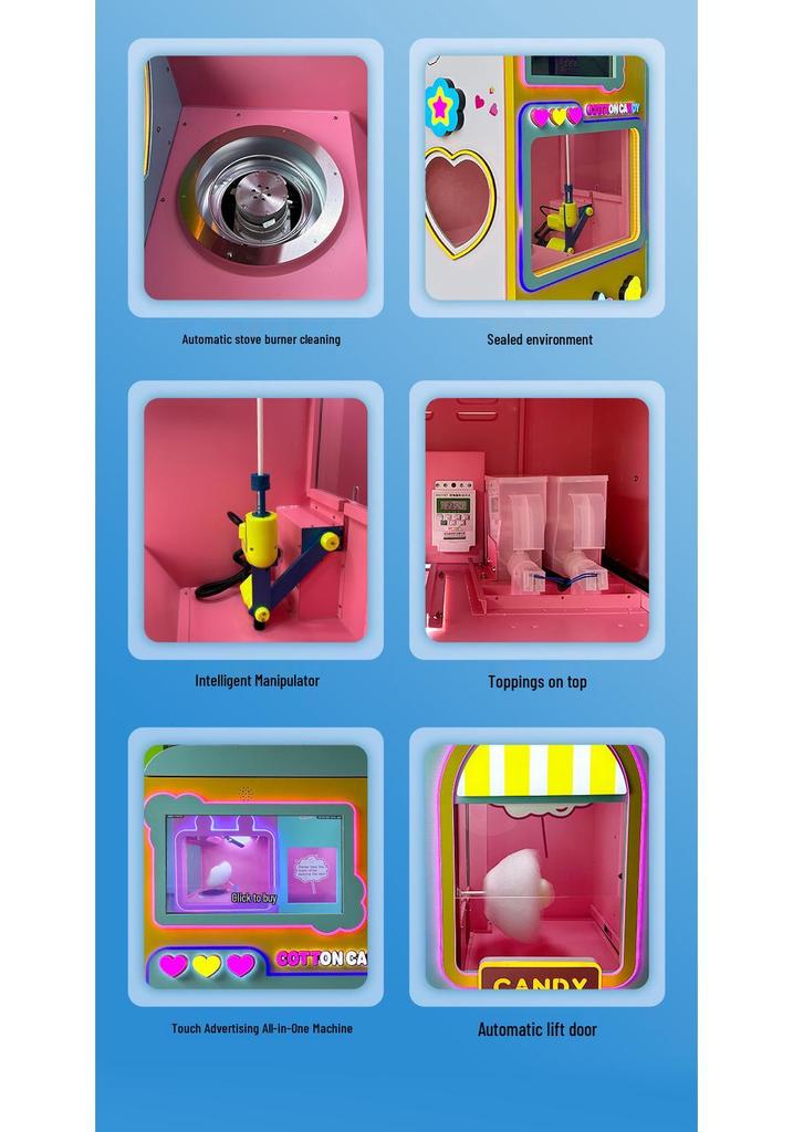 Chitu Smart Self-Service Cotton Candy Vending Machine for Entrepreneurship Projects
