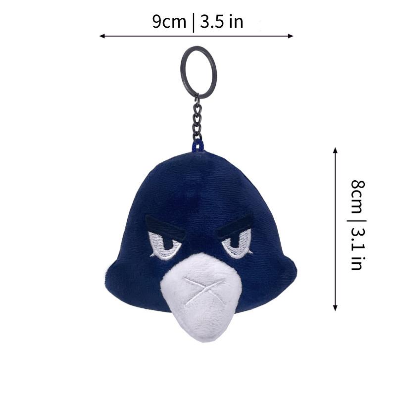 Очаровательный плюшевый брелок Спайк из Brawl Stars из мягкой короткой плюшевой ткани