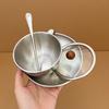 Stainless Steel Coffee Cup And Saucer Set 300ml Double Wall Coffee Cup