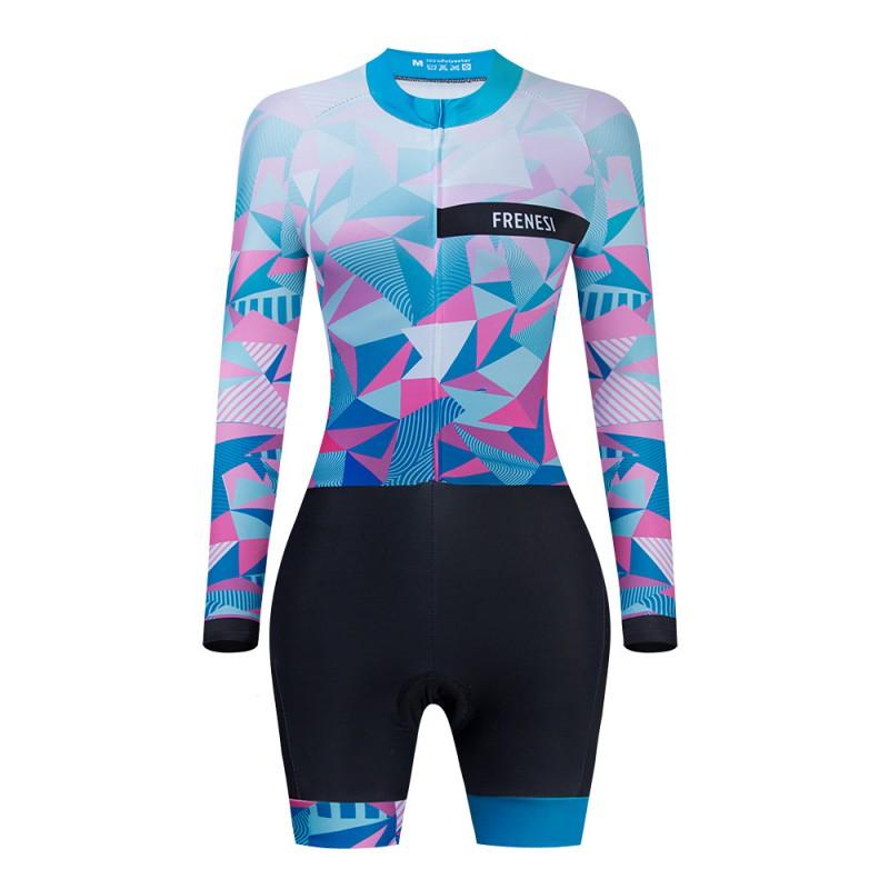 FRENESI Cycling Protective Gear Safety Suit Short Sleeve Triathlon Swim Run Summer Breathable Performance Bodysuit Men