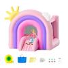 Inflatable Bounce House with Slide & Blower - Fun Indoor/Outdoor Playhouse for Kids Ages 3-8 - 110x91x91 Inch Bouncy Castle
