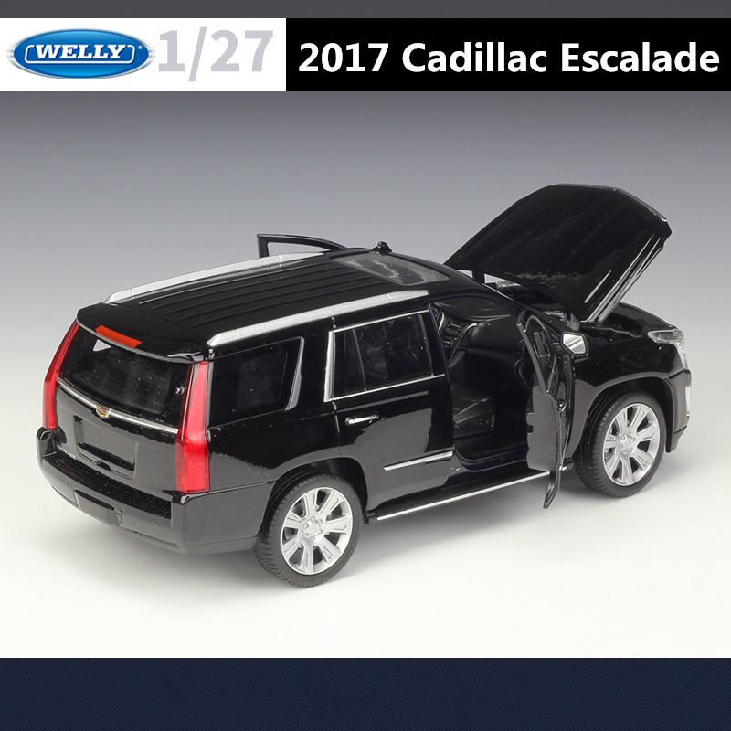 Welly 1/27 Cadillac Escalade SUV Alloy Car Model Diecasts Metal Off-road Vehicles Car Model High Simulation Collection Kids Gift zf6