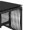 Garden Stool with Cushions 4 pcs Black 41x41x36 cm Poly Rattan