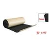 Isolant thermique de voiture SOURCING MAP Tapis d'isolant 3mm Capot Porte Isolation Acoustique Sonore Bruit Noir 40"x40" 100x100cm