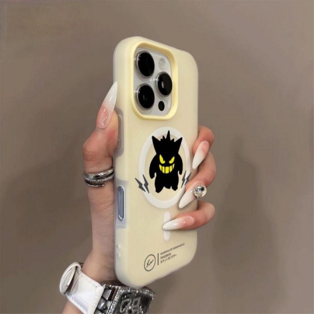 New Magnetic Jelly Two-in-One Mobile Phone Case for IPhone14pm Fashion Girls Mobile Phone Protective Case Cartoon