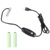 Кабель-заменитель батарей USB 1-3 шт. Батарейки 1,5 В LR03 3A для Пультов ДУ, Вентилятора, Гигрометра