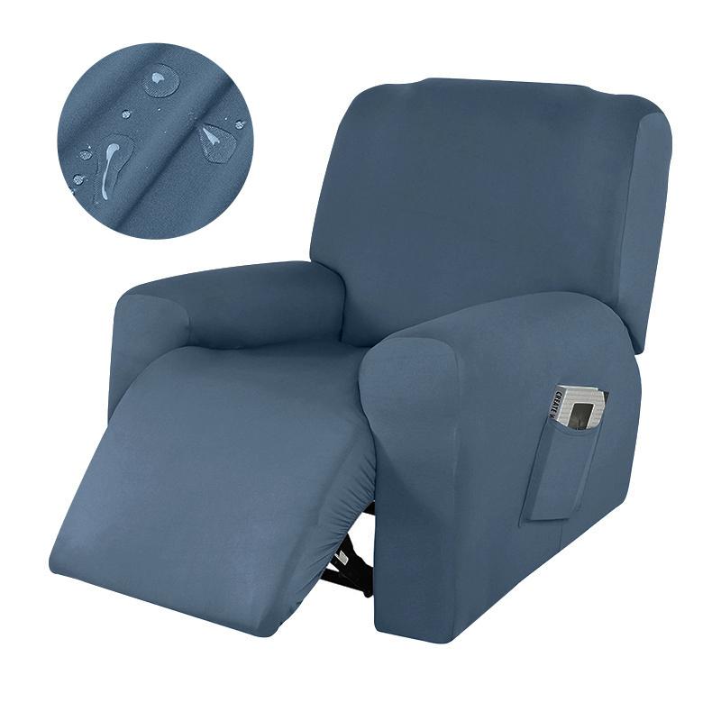 1/2/3/4 Seater Recliner Elastic Sofa Covers Waterproof Stretch Armchair Reclining Sofa Slipcover Relax Chair Covers Adjustable