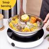 New Round Stainless Steel Bowls Thicken Multiple Sizes Prep Bowls Vegetable Bowl