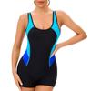 Women's Sleeveless Conservative Sexy Backless Wetsuit With Breast Pad