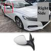 For Honda Accord White RH Side Power Heated Mirror W/Signal Lamp